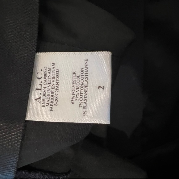 A.L.C. Carson Tailored Pant Womens Size 2 Navy Blue Dress Pants Stretch - Picture 9 of 9